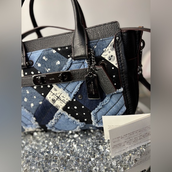 Coach 2016 Swagger 27 in Canyon Quilt Denim Satchel NWT - Picture 5 of 17